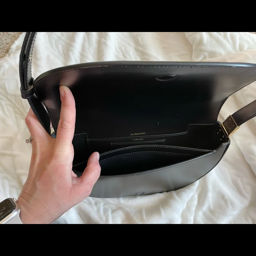 Authentic Burberry Small Leather Olympia Bag - Picture 12 of 16